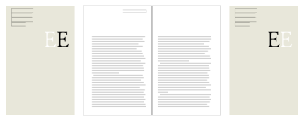 Illustration der Außen- und Innentypographie von Otl Aicher für Ilse Aichinger (hier: Eliza Eliza. Erzählungen, S. Fischer: Frankfurt am Main 1965) Illustration der Außen- und Innentypographie von Otl Aicher für Ilse Aichinger (hier: Eliza Eliza. Erzählungen, S. Fischer: Frankfurt am Main 1965)